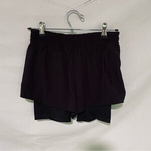 CALIA Women's 2-in-1 Black Athletic Shorts Size XS